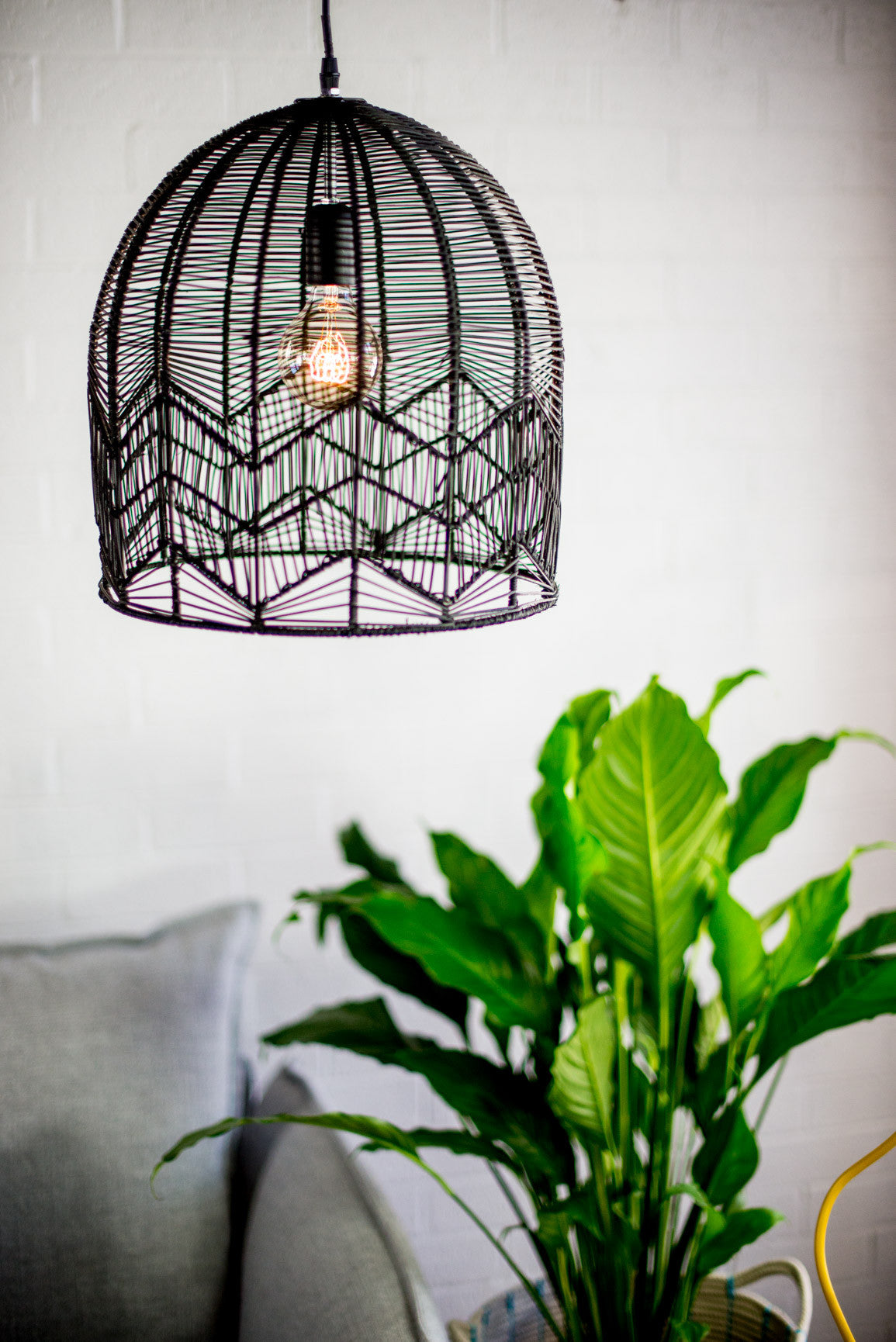 Milly and eugene lace shop rattan pendant