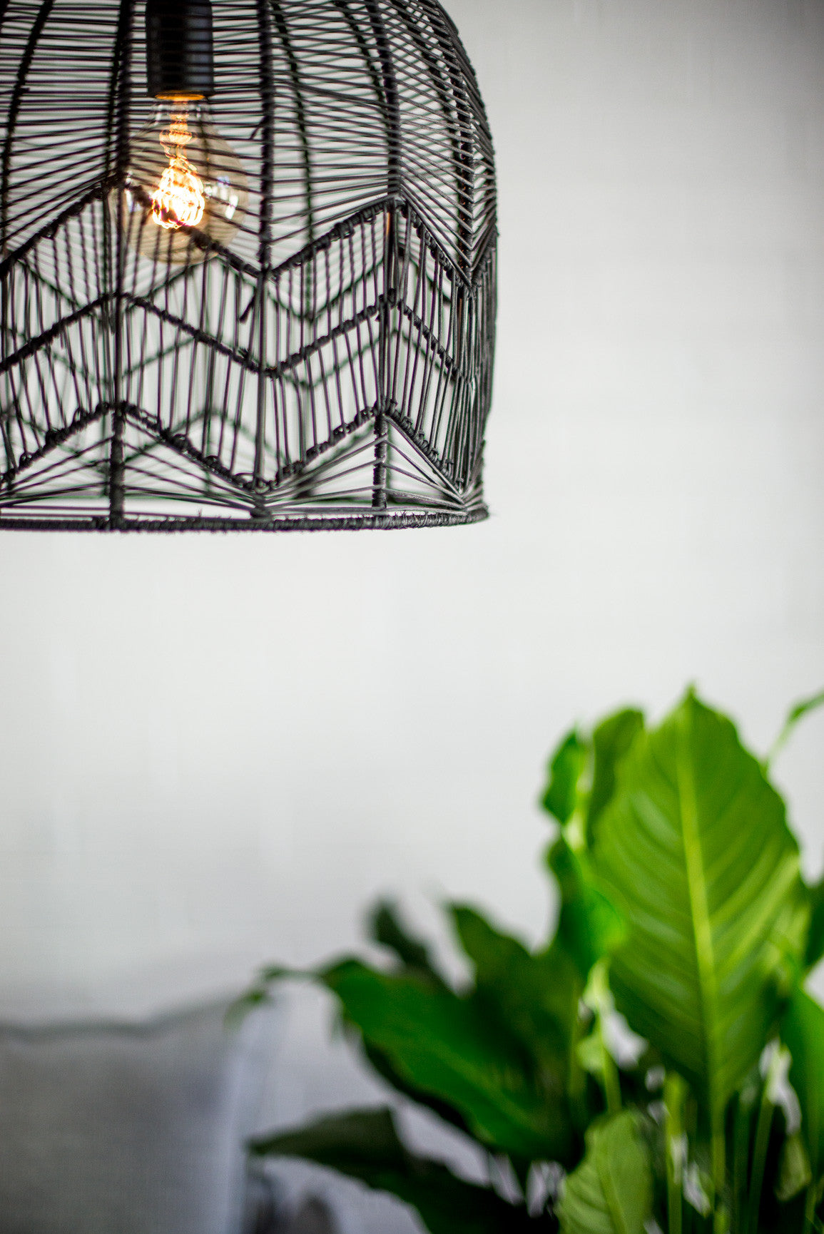 Milly and eugene clearance lace rattan pendant