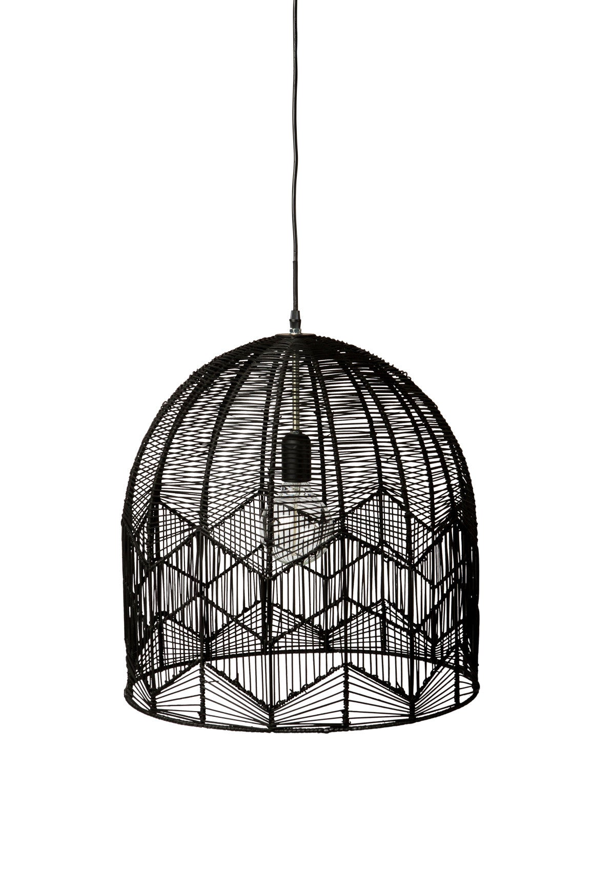 LACE RATTAN PENDANT BLACK Milly and Eugene