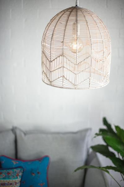 Whitewash outlet pendant light