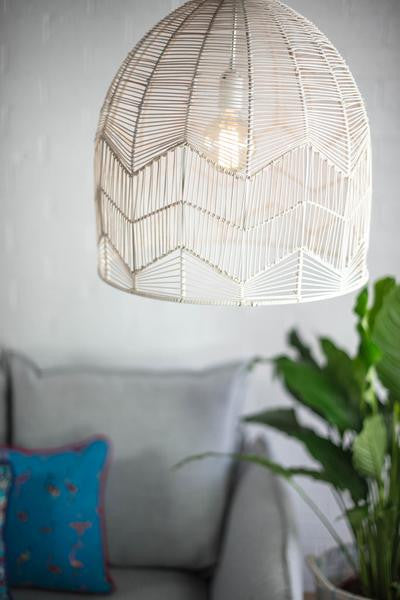 Rattan lace outlet pendant light